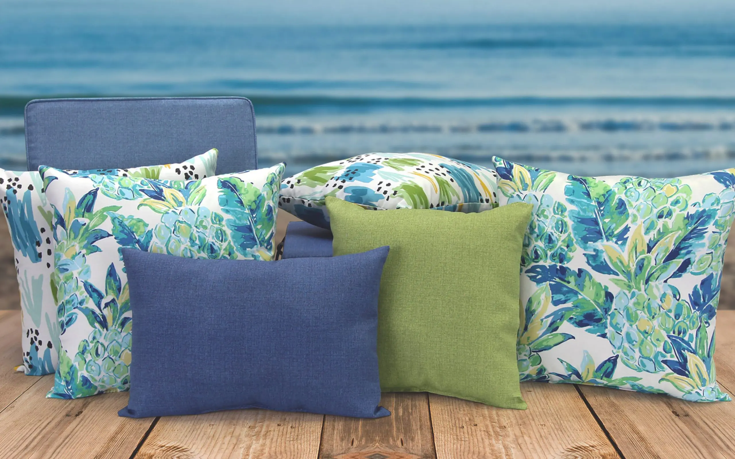 aqua patio cushions